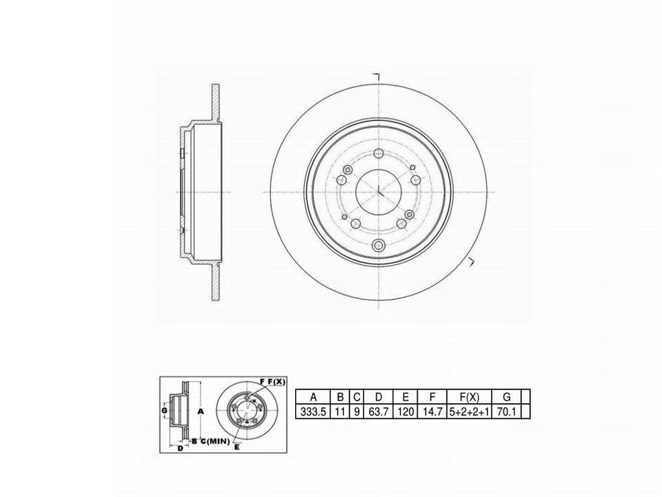 Winstop Brake Kits, Rear WSK1000, Honda Pilot 2015-2012