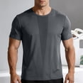 thumbnail image 2 of Men's Big & Tall Jacquard Muscle Slim Fit Athletic T-Shirts Tech Performance Workout Training Top Crew Neck Short Sleeve Quick Dry Breathable Mesh Back for Running, 2 of 7
