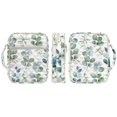 thumbnail image 7 of TSOVTHRID Eucalyptus Leaf Print Quilted Bible Carrying Case for Women Men, Bible Cover with Multi Pockets, Portable Bibles Protective Cover with Handle, White, 7 of 7