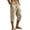 Khaki, variant on Ciovxyn Men's Cargo Capri Pants - Relaxed Sturdy with Multi-Pocket - Army Green L