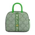 thumbnail image 2 of Lunch Bag Lunch Box for Women Reusable Insulated Lunch Cooler Bags,Large Capacity for Work Travel Picnic,Water-Resistant Colorful Floral Lunch Tote Bag Gifts for Woman Mom Green, 2 of 6