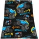 thumbnail image 1 of LHSHID Monster Cartoon Truck Throw Blanket Car Gift for Boys Kids Bedding Room Decor Flannel Blankets Microfiber Soft Warm for Couch Sofa Bed Livingroom Beach Travel 30"x40", 1 of 7