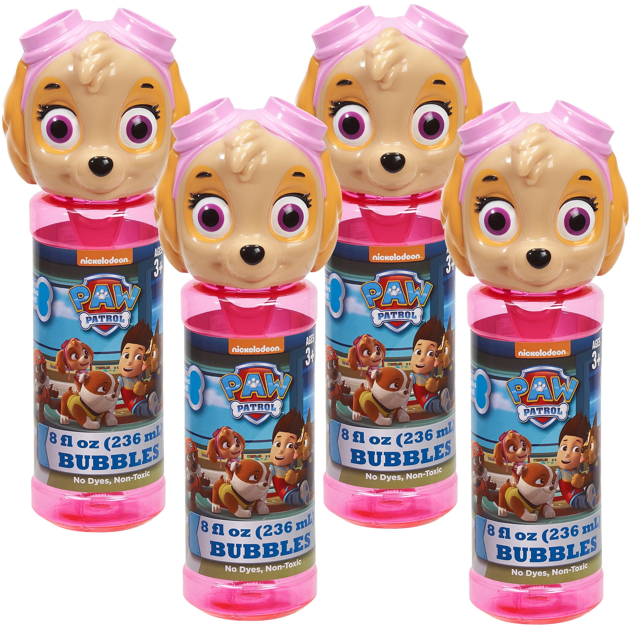 PAW Patrol Little Kids 4-Piece Bubble Heads with Skye - Walmart.com