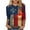 01 Black 2, variant on Women Clothing 3/4 Sleeve Shirts Crewneck Dressy Casual Tops Printed Lightweight Loose Fit Cute T Shirts
