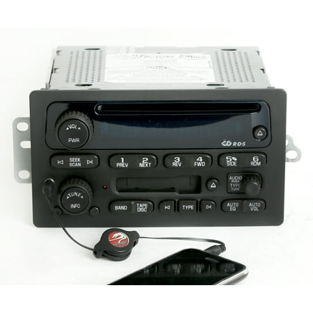 Nissan Auxiliary Input - Chevy GMC 2005-2009 Truck Van Radio AM FM CD Cassette w Auxiliary Input 15849619 - Refurbished