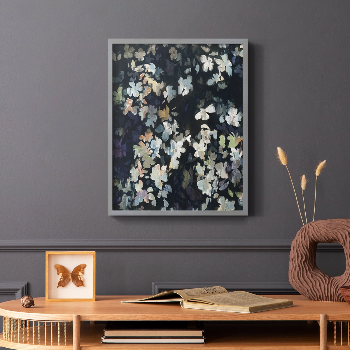 Whirlwind Framed Print in Gray Solid Wood 8 x 10 Framed Print