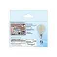GE Basic LED Light Bulbs, 40 Watts, Daylight, G16.5 Globe Bulbs, Small Base, Clear Finish 2pk