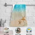 thumbnail image 5 of Summer Dolphin Starfish Hand Towels 2 PCS, Underwater Beach Kitchen Towel Ultra Soft and Highly Absorbent,Decorative Fingertip Face Towel for Bathroom Hotel, 28.3"x14.4", 5 of 5
