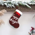 thumbnail image 6 of Salouo Happy Thanksgiving Print Christmas Stockings,Large Xmas Stocking Set of 1 Holiday and Farmhouse Stocking for Christmas Holiday Party Decoration(17.7*11 Inch), 6 of 7