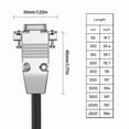 thumbnail image 4 of High Speed DB9 RS232 Serial Cable Male Female Connectors Data Cord for CNC/Printer/Scanner 28AWG Pure Copper Core, 4 of 9
