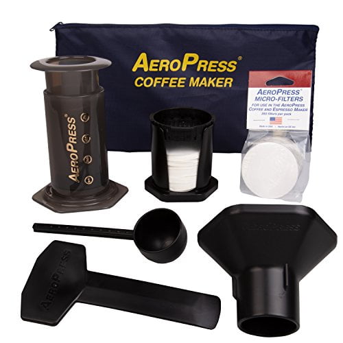 AeroPress Coffee and Espresso Maker with Tote Bag Quickly Makes