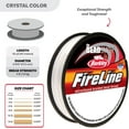 thumbnail image 4 of The Beadsmith Fireline by Berkley - Micro-Fused Braided Thread - 4lb. Test, 005"/.12mm Diameter, 50 Yard Spool, Crystal Color - Super Strong Stringing Material for Jewelry Making and Bead Weaving, 4 of 8