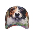 thumbnail image 2 of Yiaed Colorful Flower Dog Print Cap Adjustable Size for Running Workouts and Outdoor Activities All Seasons, 2 of 5