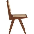 thumbnail image 5 of Maklaine 18.1" Mid-Century Solid Wood Dining Side Chair in Walnut (Set of 2), 5 of 8