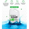 thumbnail image 2 of PEQUA INDUSTRIES Main Line Cleaner - Heavy-Duty Main Drain Opener for Drain Pipes, Sewer Lines and Septic Tanks, Dissolves Hairs and Organic Matter, Safe for All Septic Systems (1 Gallon (Pack of 3)), 2 of 12