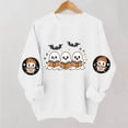 thumbnail image 5 of Frostluinai Womens Sweatshirt Halloween Spooky Season Fall Pullover Crew Neck Long Sleeve Soft Casual Sweat Shirt Holiday Clothes, 5 of 8