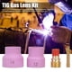 thumbnail image 1 of Lente de gas TIG, 4 piezas Accesorios de soldadura de lentes de gas TIG Juego de lentes de gas TIG Características líderes en su clase, 1 of 8