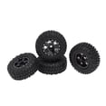 thumbnail image 4 of 4 pieces 1/24 Rubber Wheels and Tires Fit for Axial SCX24 00002 90081 RC crawler Car Trucks Accessories - Black A, 4 of 7