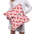 thumbnail image 6 of Bingfone Sweet Watermelon Linen Throw Pillow Covers Cushion Case Pocket Button Vintage Farmhouse Pillowcase-16"x16", 6 of 9