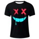 thumbnail image 4 of Camisetas de Cuello de la Tripulación de los Hombres de Poliéster Impreso en Seco Rápido, Cuello Redondo de Corte 3D para Gimnasio, Carrera, Ciclismo Y Ocasional, 4 of 4