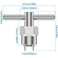thumbnail image 4 of Cartridge Puller Compatible with 1200 1222 1225 Series Aluminum Alloy Cartridge Puller Removal Tool Durable Shower Faucet Valve Core Removal Tool Faucet Cartridge Tool for Removal, 4 of 5
