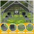 thumbnail image 4 of HighSound Catio Outdoor Cat Enclosure, Large Cat House for Multiple Cats with 7 Platforms, 2 Resting Box and 2 Bridges, Wooden Cat House Cage with Waterproof and UV Proof Cover, 111"L, Grey, 4 of 9