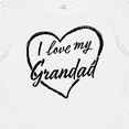 thumbnail image 4 of Inktastic I Love My Grandad in Black Chalk Heart Boys or Girls Baby T-Shirt, 4 of 5