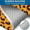 thumbnail image 4 of Yellow and Black Of Leopard Print Bathroom Rugs Sets 3 Piece,Toilet Cover Set,Absorbent Non Slip Bathroom Mats Sets with U-Shaped Contour Rug Toilet Rug Set, 4 of 5