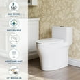 thumbnail image 6 of One Piece Compact Toilet with Low Tank Design and Top Dual Flush, Soft Close Seat for Space Saving Modern Bathrooms, 6 of 8