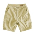 thumbnail image 3 of WAYUTE Boys Pants Solid Color Cargo Knee Length Pants with Multiple Pockets for Kids Youth Play and Summer Dress Cargo Shorts Outdoor Casual,11-12 Y,Khaki, 3 of 6