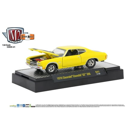 1970 Chevrolet Chevelle Ss - M2 Machines 1:64 Detroit Muscle Release 41 1970 Chevrolet Chevelle SS 396 Yellow