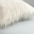 thumbnail image 2 of Ashler Luxury Style Decorative Faux Fur Throw Pillow Case Cushion Cover, Beige-White, 22 x 22 Inches/55 x 55 cm, 2 Pack, 2 of 4
