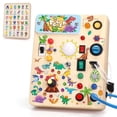 thumbnail image 1 of Busy Board Grain Dinosaur con luz LED para niños de 1 año o más, 1 of 6