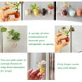 thumbnail image 5 of 8PCS Mini Ceramic Vase Magnets - 3D Flower Fridge Magnets, Cute Decorative Holders for Notes & Photos, 5 of 6