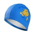 thumbnail image 1 of Swim Cap Kids 1Pack Durable Pu Swimming Caps For Kids Youths Annimal Pattern Swimming Cap, 1 of 11