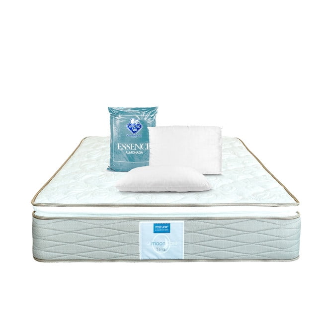 Colchón Queen Size Restonic Terra con Almohadas