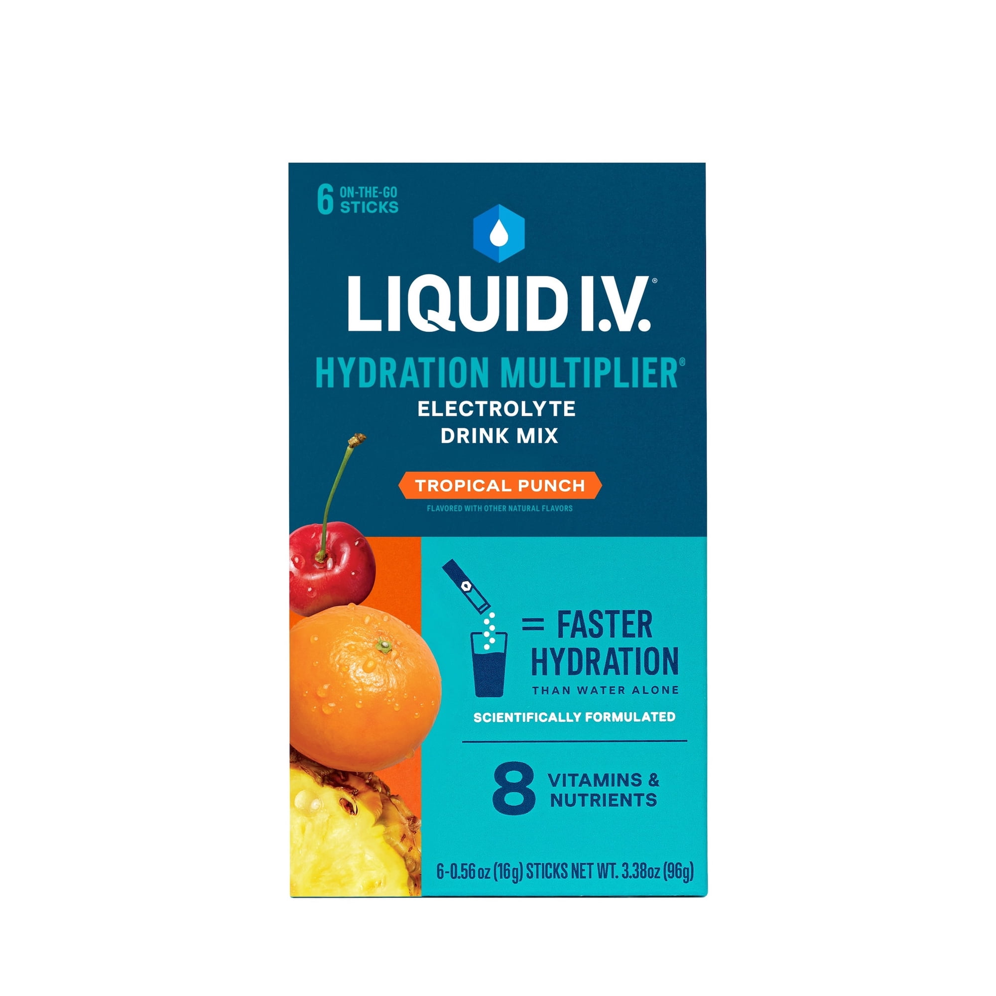 Liquid I.V.® Tropical Punch Hydration Multiplier® Powdered Electrolyte Drink Mix, 6 Count Packets