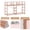 PINK, variant on Multi-Drawer Fabric Dresser TV Stand, Dark Black, Sturdy Steel Frame & Wood Top, Home Storage Organizer