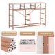 thumbnail image 2 of Cómoda Blanca de 5 Cajones para Dormitorio, Estructura de Madera Sólida con Patas de Metal, Cómoda Alta con Espejo y Gabinete, Fácil Ensamblaje, Ideal para Organizar Ropa y Accesorios - Color rosa, 2 of 7