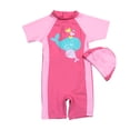 thumbnail image 3 of LILIYA Girls Swimsuit Girls Swimwear Piece Rash Guard Swimsuit For Kids Breathable Sun Protective Beachwear For Boys And Girls Lightweight Swim Outfit For Outdoor Water Activities, 3 of 6