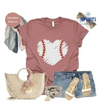 Baseball Heart Shirt: Game Day Tee for Baseball Mama TSHIRT All Size S-5XL