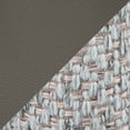 thumbnail image 2 of Braided Matisse Contemporary Chair in Black Metal with Grey Faux Leather and Blue Fabric by LumiSource, 2 of 11