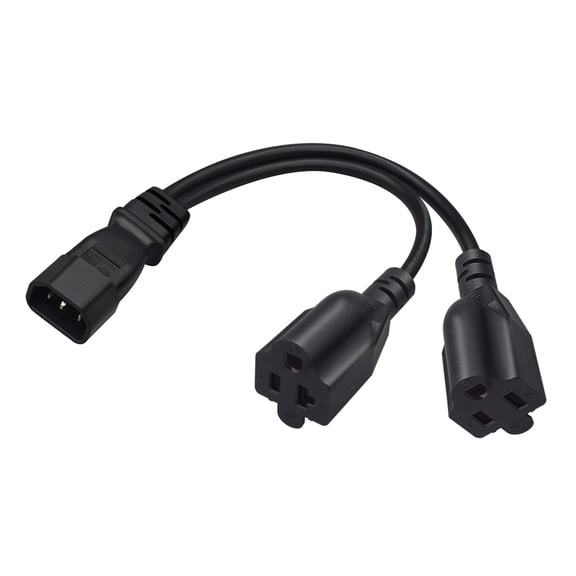 IEC C14 Male Plug Extension Power Cable 3Pin Connector IEC320-C14 to Nema 5-20R 5-15R Converter Adapter Cable Cord
