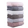 thumbnail image 7 of Viaden Cotton Luxury Bath Towel 6 Piece Turkish Cotton Towel Set 70x140 cm. Jacquard Weaving. Color: Mix Beach Towel Hotel & Spa Towel Ideal Towel for Gym Travel Pool Towel, 7 of 7
