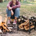 thumbnail image 4 of Gymax 18'' Firewood Log Rack Wood Lumber Storage Holder for Fireplace Stove Fire Pit, 4 of 10