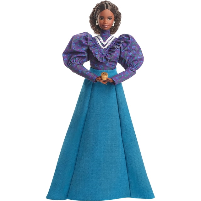 Muñeca Barbie Inspiring Women Madam C.J. Walker con Accesorios y Soporte