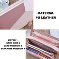 thumbnail image 4 of POINTERTECK Women Leather Wallet Double Zipper Wallet Pocket Clutch Phone Large Capacity, 4 of 11