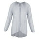 thumbnail image 3 of Camisa Con Mangas Largas / Gris Camisa De Blusa Casual Con Ajuste En Las Mujeres SG Macarena Camisa de chifón con cuello en v, 3 of 8