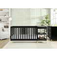 thumbnail image 4 of Delta Children Essex 4-in-1 Convertible Crib and Changer, Black Ebony w/Natural Knobs, 4 of 12