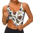 thumbnail image 3 of Uemuo Various Turtle Pattern Women's Sports Bra - High Impact Support, Breathable, and Comfortable Athletic Bra for Running, Yoga, and Workouts, 3 of 9